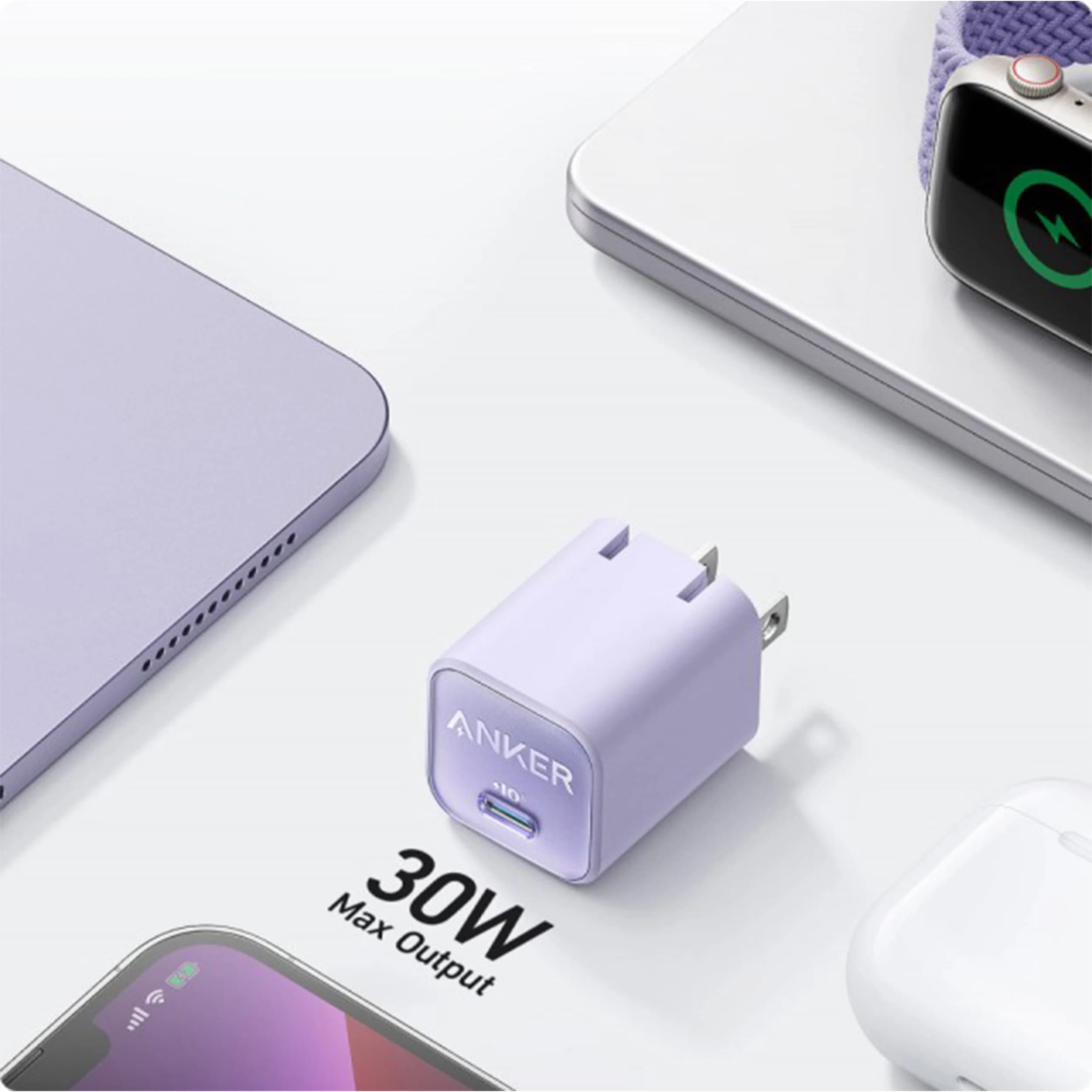 شارژر دیواری 30 وات انکر مدل 511 Nano3 — تصویر ۸