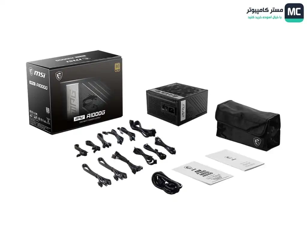پاور 1000 وات ام اس آی MPG A1000G Full modular — تصویر ۲