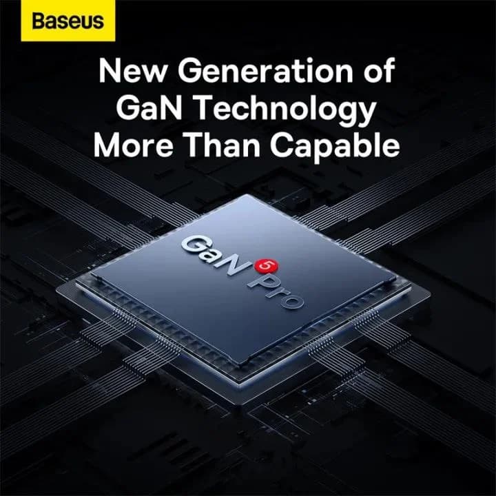 شارژر دیواری باسئوس مدل GAN5 PRO 65W به همراه کابل USB-C — تصویر ۸