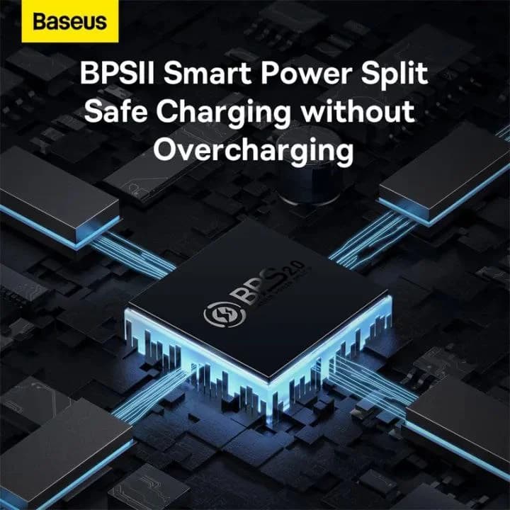 شارژر دیواری باسئوس مدل GAN5 PRO 65W به همراه کابل USB-C — تصویر ۹