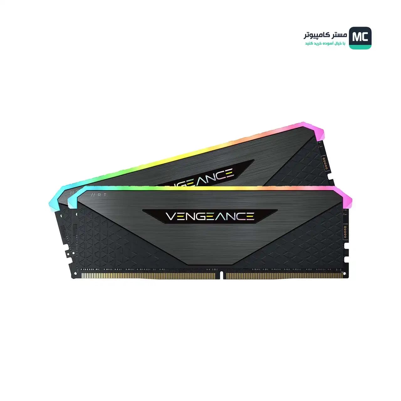 رم کورسیر VENGEANCE RGB RT Black 16GB 8GBx2 3600MHz CL18