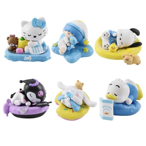 فیگور مدل هلو کیتی و کرومی Kuromi and Hello Kitty مجموعه 6 عددی