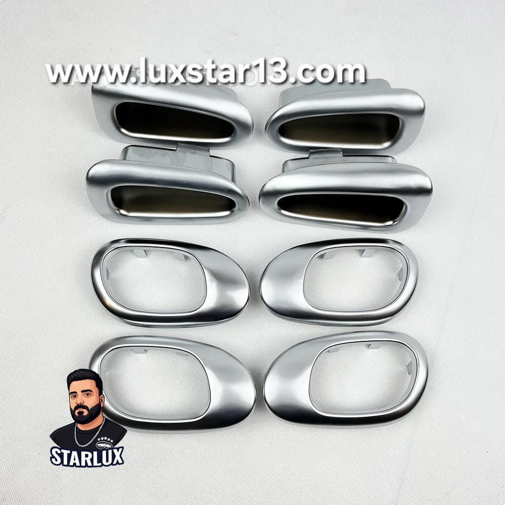 ست ۸ تیکه دستگیره ۲۰۶،۲۰۷ نقره ای مات چسبی