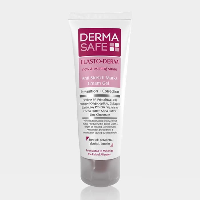 کرم ژل ضد ترک بدن الاستودرم درماسیف Derma Safe Elasto-Derm Anti Stretch Marks Cream Gel 75g
