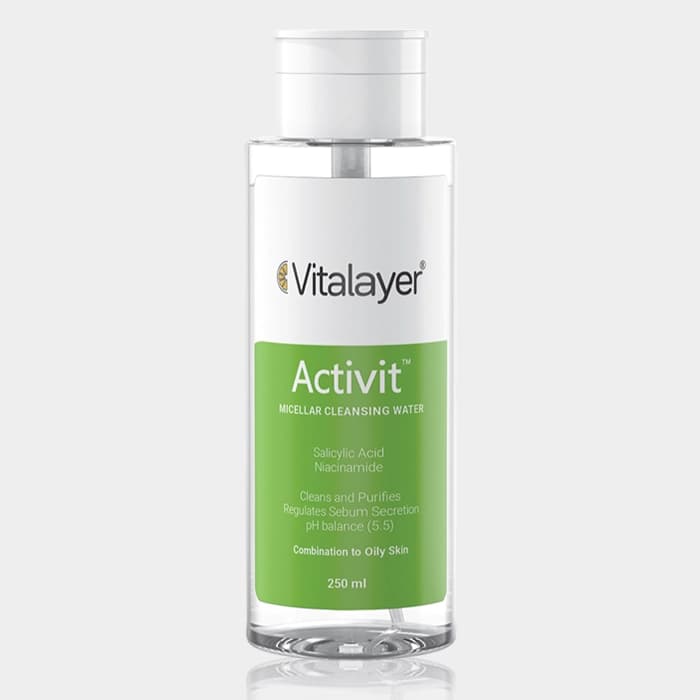 میسلار واتر پوست چرب اکتی ویت ویتالیر Vitalayer Activit Micellar Cleansing Water 250ml