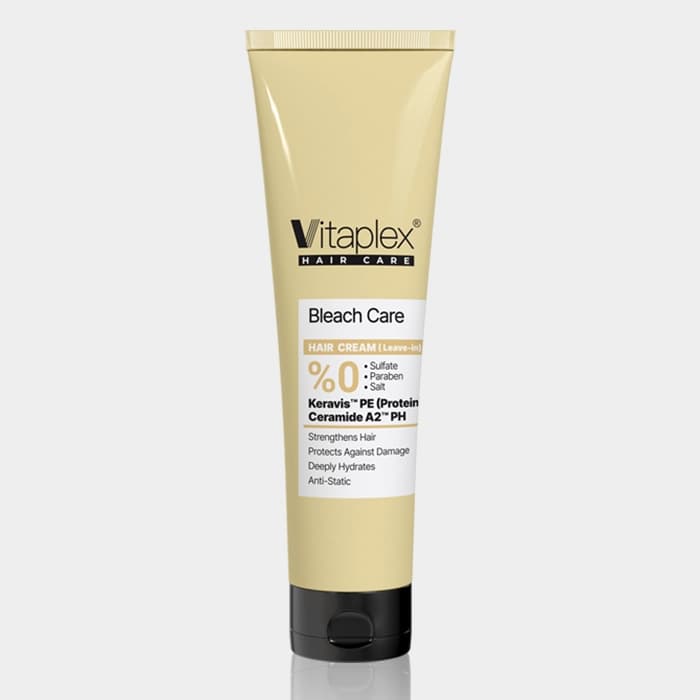 کرم ترمیم کننده موهای دکلره شده ویتاپلکس Vitaplex Bleach Care Hair Cream(Leave-in) 150ml