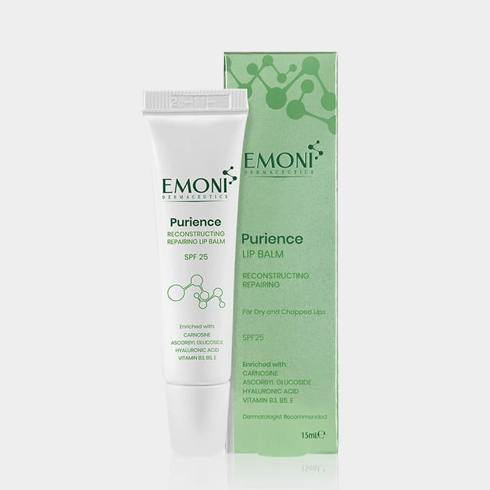 بالم لب ترمیم کننده پورینس امونی Emoni Purience Lip Balm 15ml — تصویر ۲