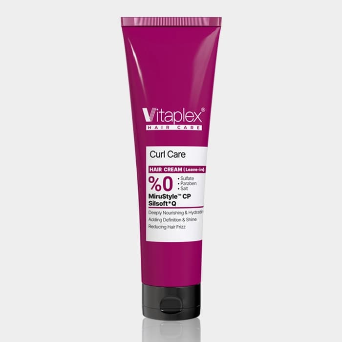 کرم ترمیم کننده موهای فر ویتاپلکس Vitaplex Curl Care Hair Cream(Leave-in) 150ml