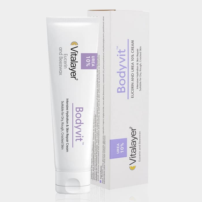 کرم اوره و اوسرین 10% بادی ویت ویتالیر Vitalayer Bodyvit Eucerin And Urea 10% Cream 100ml — تصویر ۲