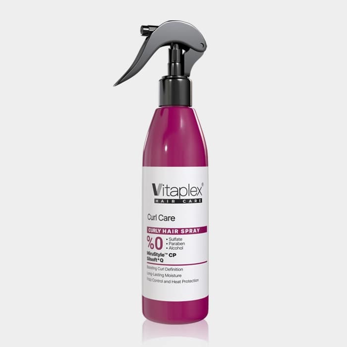 اسپری آبرسان و ترمیم کننده موهای فر ویتاپلکس Vitaplex Curly Hair Spray 300ml