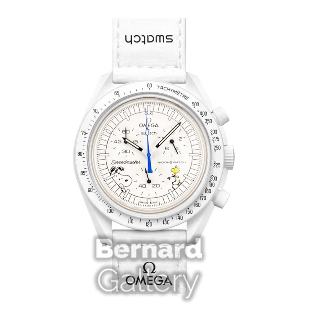 ساعت مچی امگا سواچ اسنوپی Omega Swatch Mission to MOONPHASE-SNOOPY