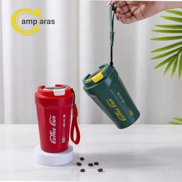 تراول ماگ وکیوم 400 میلی کافی کاپ COFFEE CUP 400ML — تصویر ۶