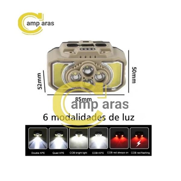 چراغ پیشانی هدلایت غواصی سنسوردار HX-815S COB اورجینال — تصویر ۷