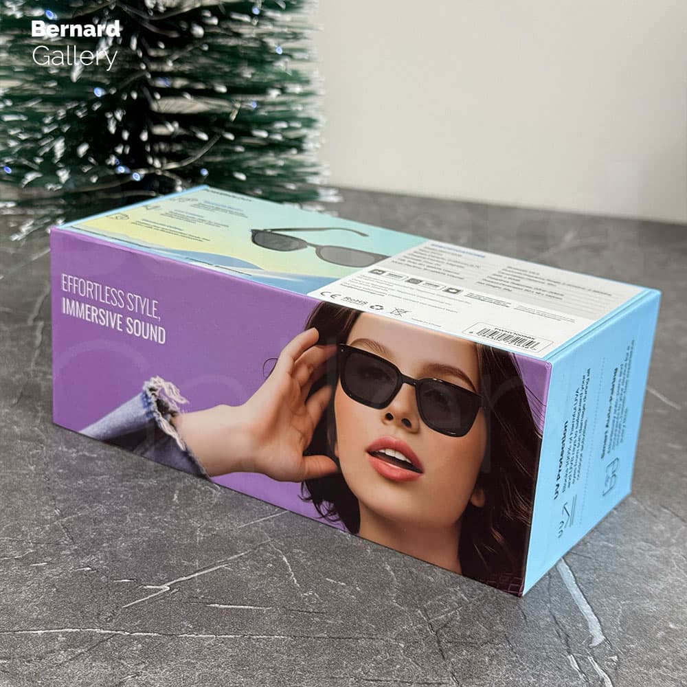 عينك هوشمند پاورلوژی مدل نایس Powerology Nice Smart Audio Sunglasses PWHY1009 رنگ مشکی — تصویر ۴