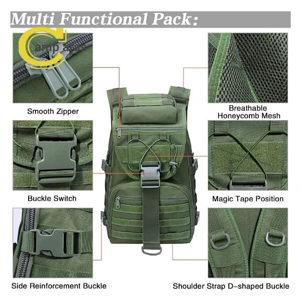 کوله پشتی تاکتیکال 30 لیتر Tactical 30L — تصویر ۷