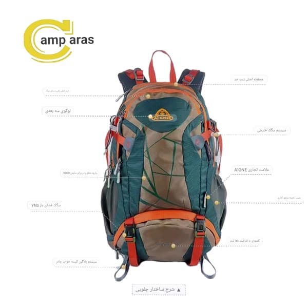 کوله پشتی 30 لیتر آی وان مدل AI ONE KA-9742 — تصویر ۳