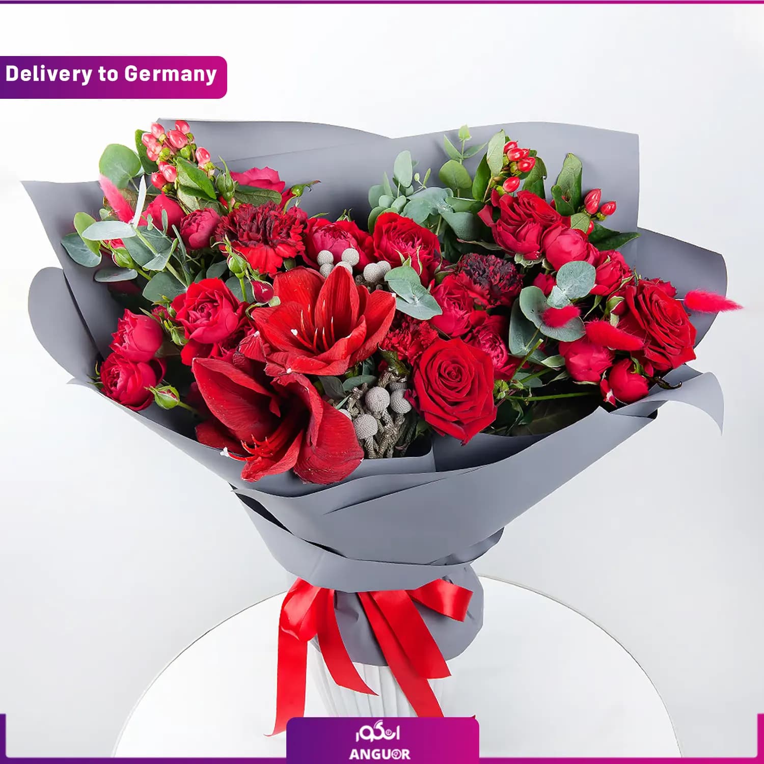 دسته گل شور کریسمس (ارسال گل به آلمان)