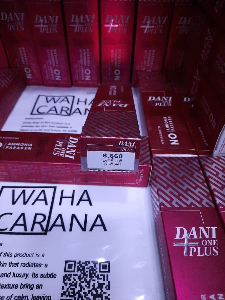 رنگ مو دنی وان پلاس DANI ONE PLUS بدون آمونیاک شماره 6.660 قرمز آتشین حجم 100 میلی لیتر