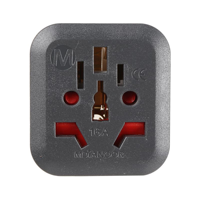 تبدیل 3 به 2 برق 16A مدیا نور Mdianoor SH1059 کد 2 — تصویر ۳