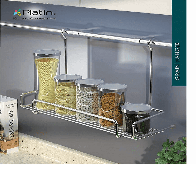 جای حبوبات یک طبقه آویز پلاتین کد 2302