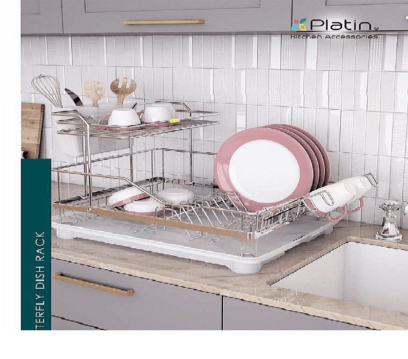 آبچکان رو کابینتی 1.5 طبقه طرح پروانه پلاتین کد 2209