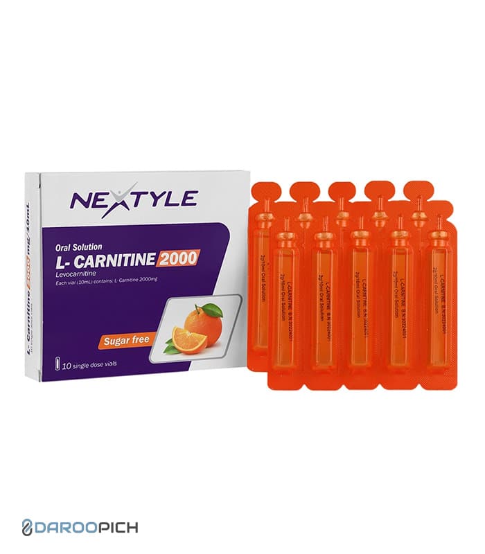 ویال خوراکی ال کارنیتین 2000 میلی گرم پرتقالی نکستایل