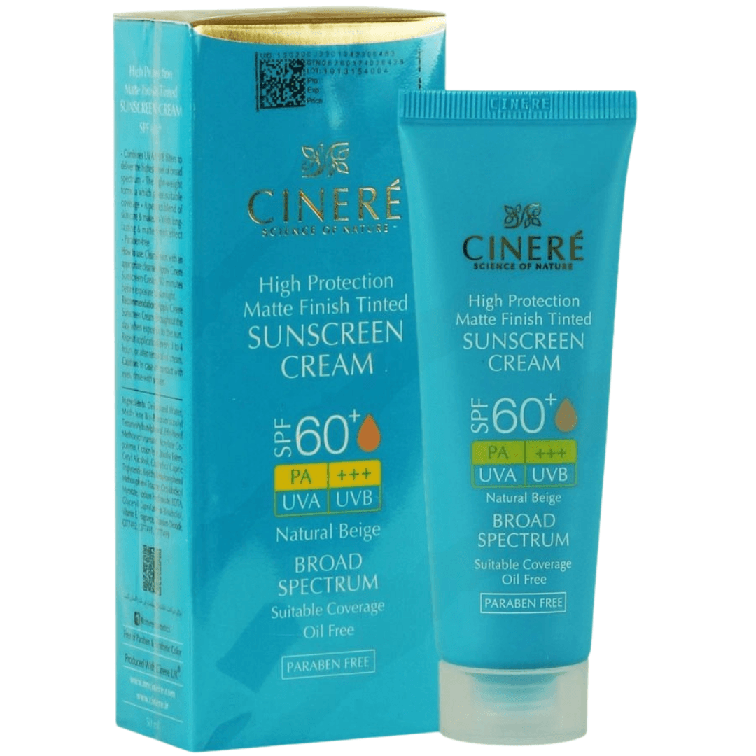 کرم ضد آفتاب فاقد چربی سینره SPF60+ رنگ بژ روشن مناسب پوست چرب 50 میل — تصویر ۶