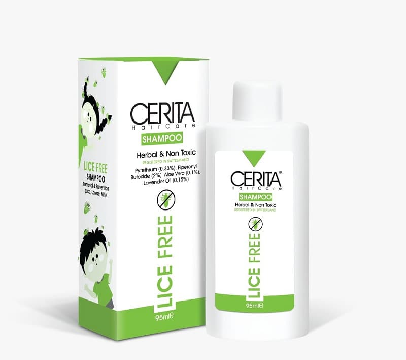 شامپو ضد شپش لایس فری سریتا Cerita حجم 95mL