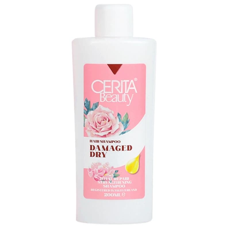 شامپو دميج مناسب موهای خشک و آسیب دیده سریتا Cerita حجم 200mL — تصویر ۲