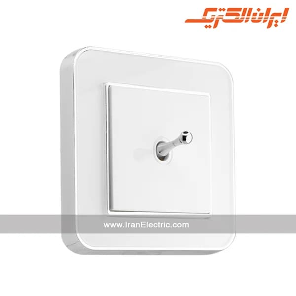 کلید تبدیل اهرمی ارس سیلور سفید میان سفید