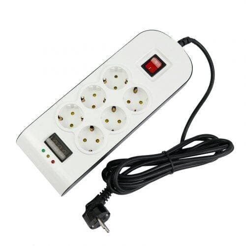 محافظ برق صوتی تصویری 6 خانه ارت دار پارت الکتریک با کابل 5 متری Part Electric PE8796