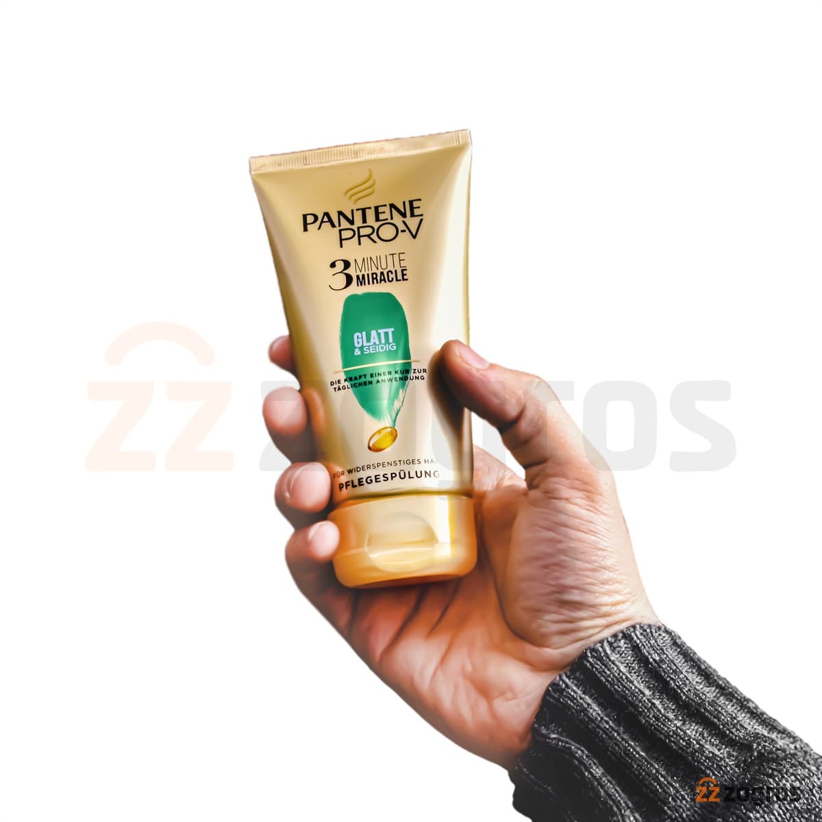 ماسک مو تیوپی پنتن Pantene سری 3 Minute مدل Glatt & Seidig (سبز) حجم 150 میلی لیتر — تصویر ۳