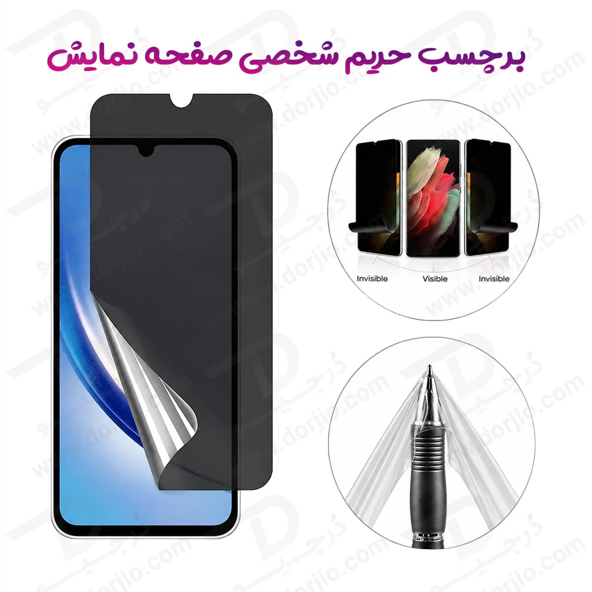 نانو برچسب حریم شخصی صفحه نمایش Galaxy A07s