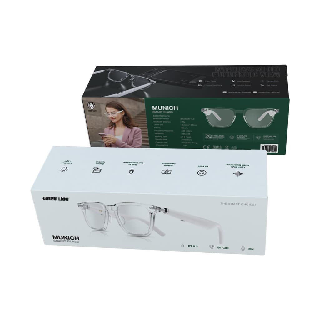 عینک هوشمند گرین لاین مدل مونیخ Green Lion Munich Smart Glasses