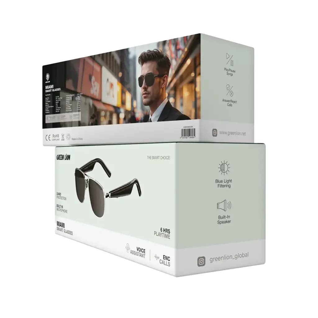 عینک هوشمند گرین لاین مدل میامی Green Lion Miami Smart Glasses
