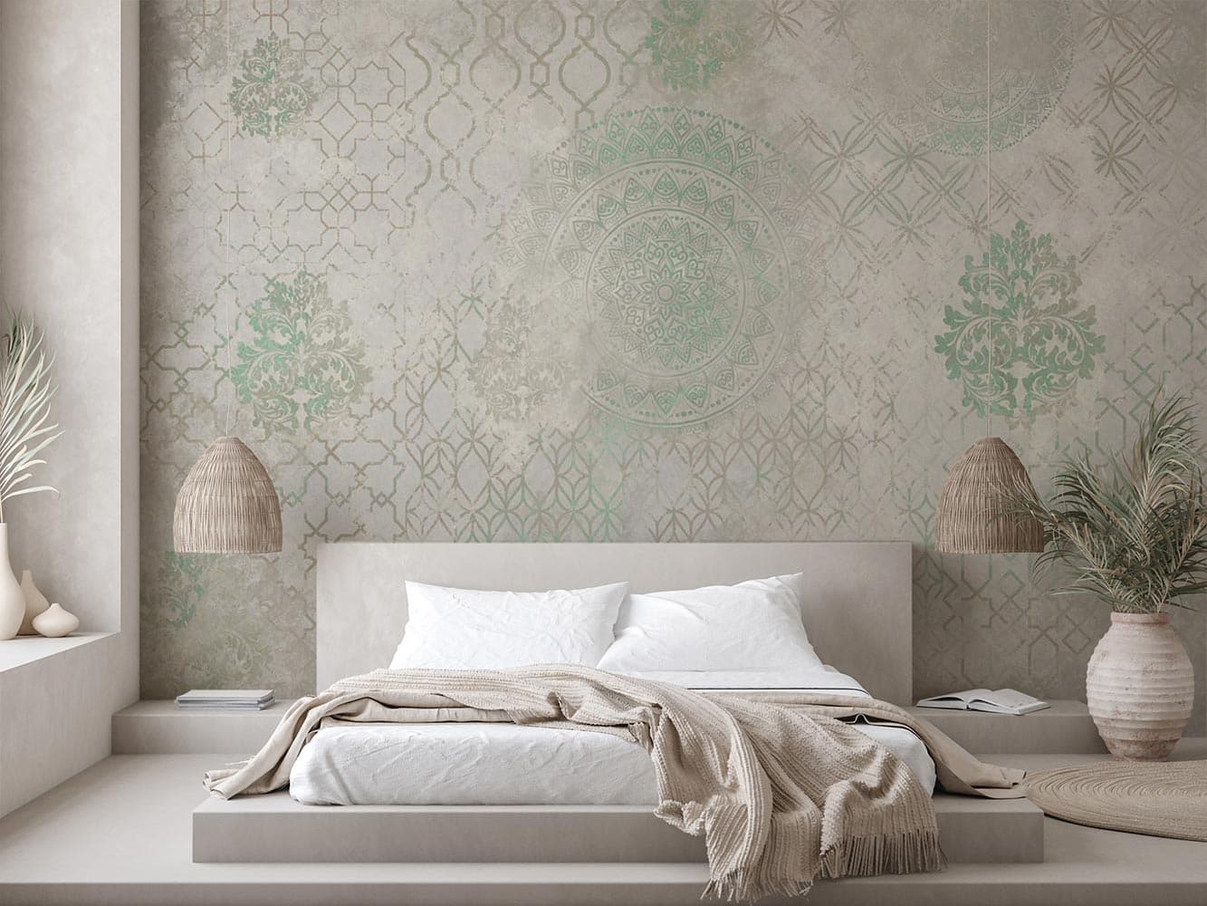 کاغذ دیواری مدل پتینه M13395800 — تصویر ۳