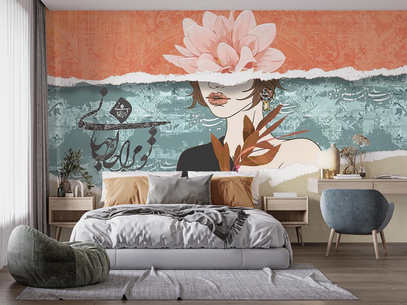 پوستر دیواری چهره فشن M13392300