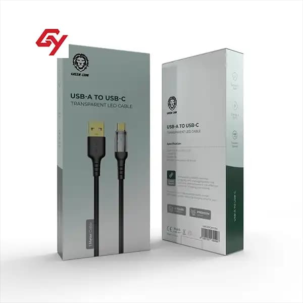 کابل شارژ LED دار USB-A به Type-C گرین لاین — تصویر ۲