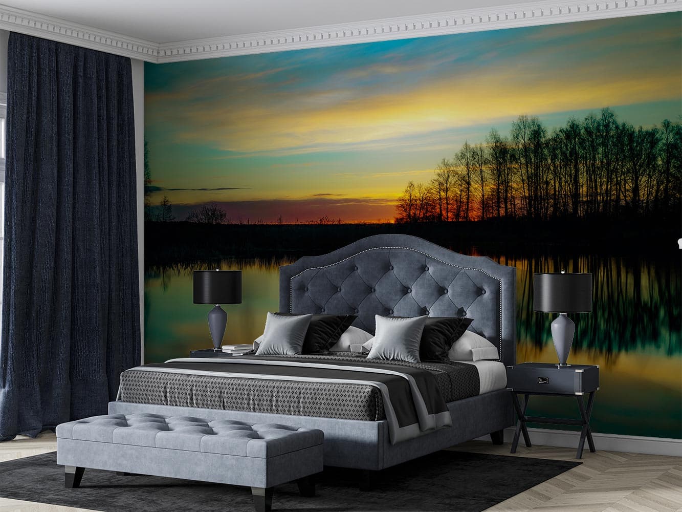 پوستر دیواری منظره دریاچه M10298100