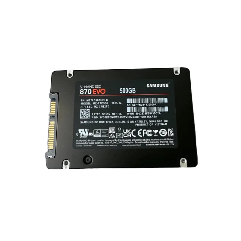 اس‌ اس‌ دی اینترنال سامسونگ Samsung 870 EVO 500GB VIETNAM استوک — تصویر ۳