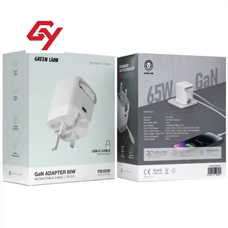 شارژر دیواری گرین لاین 65وات مدل GN65WPDGN