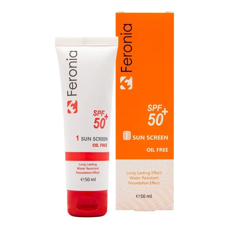 کرم ضد آفتاب فاقد چربی SPF50 رنگ روشن 1 فرونیا حجم 50mL