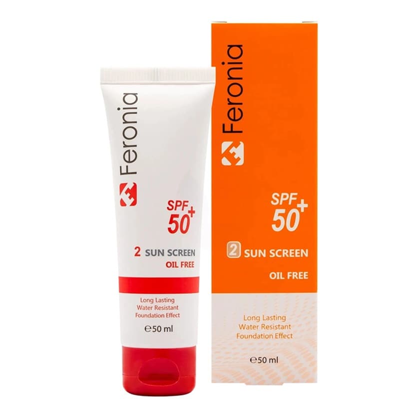 کرم ضد آفتاب فاقد چربی SPF50 رنگ متوسط 2 فرونیا حجم 50mL
