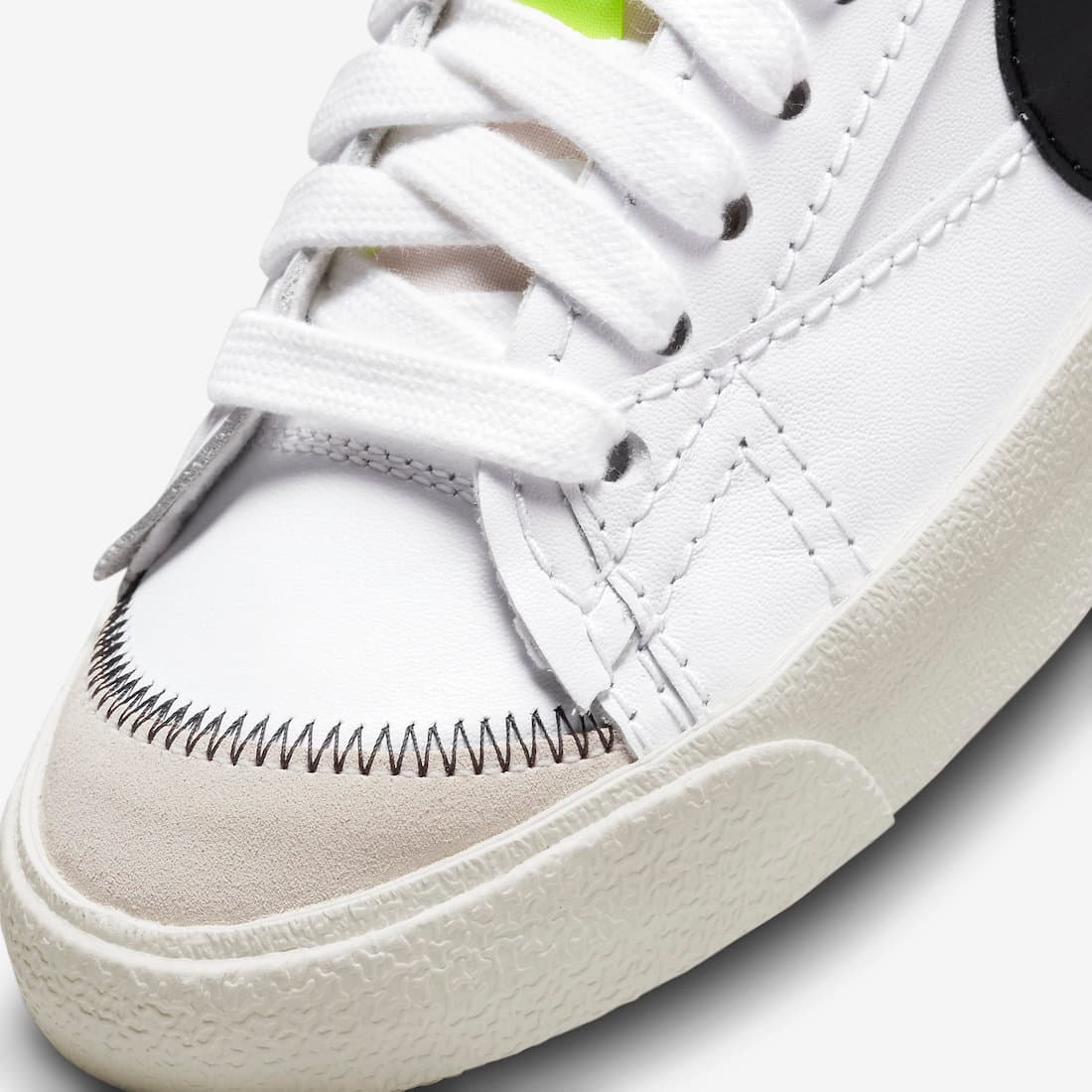 نایک بلیزر جامبو سفید مشکی Nike Blazer Low Jumbo white black — تصویر ۷
