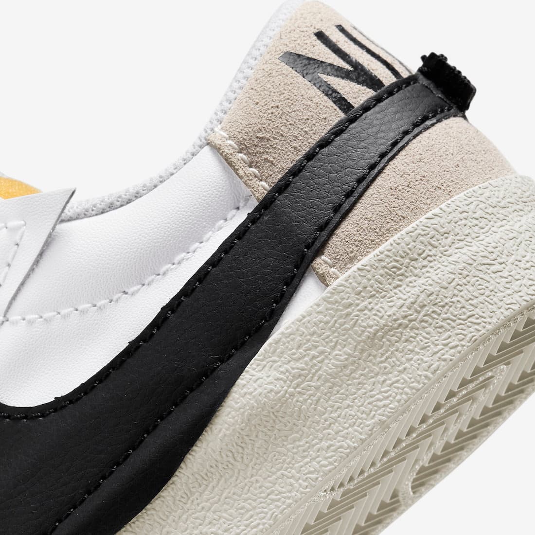 نایک بلیزر جامبو سفید مشکی Nike Blazer Low Jumbo white black — تصویر ۸