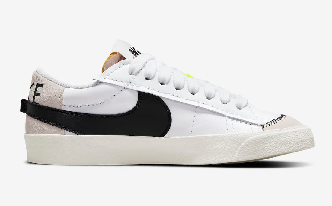 نایک بلیزر جامبو سفید مشکی Nike Blazer Low Jumbo white black — تصویر ۳
