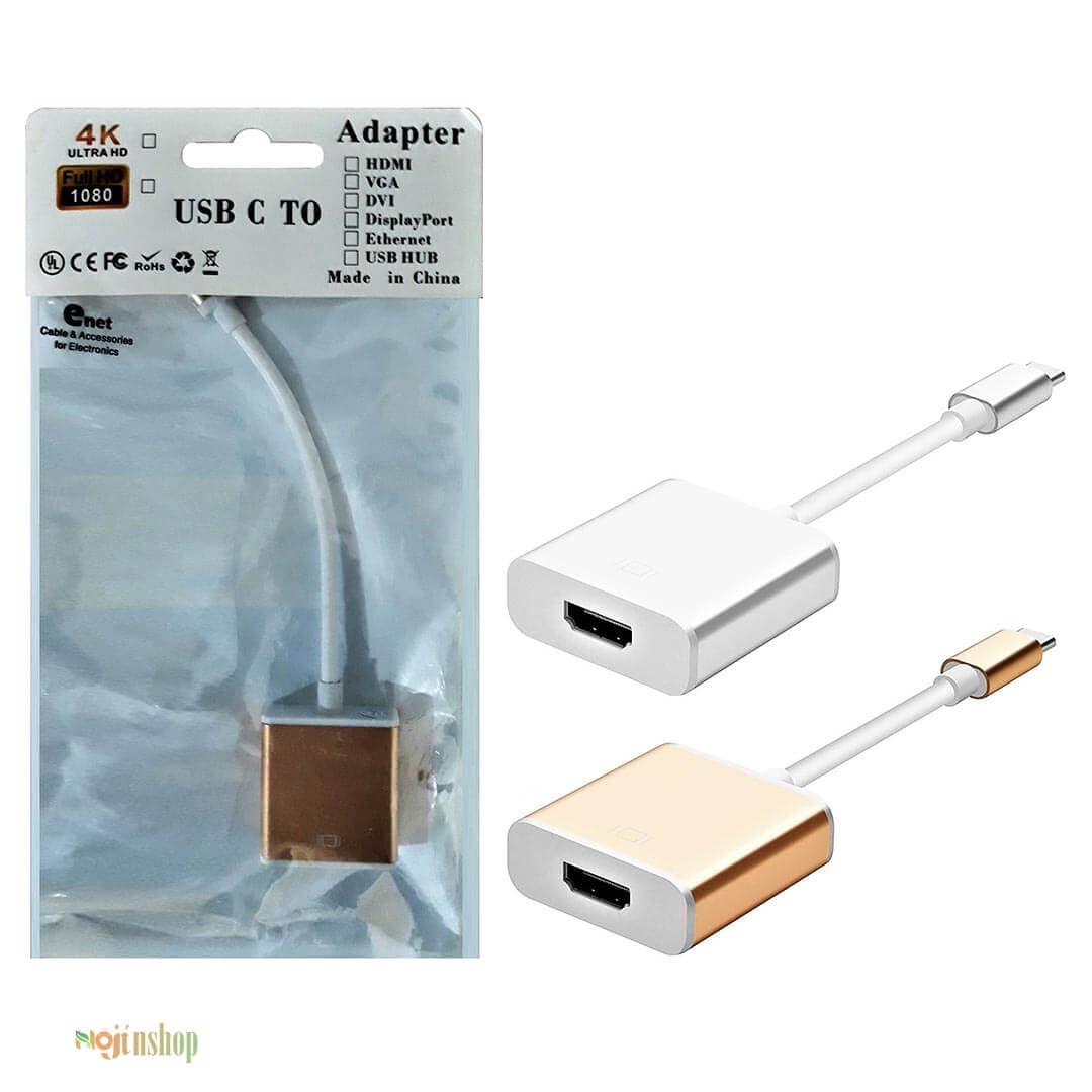 تبدیل TypeC-HDMI مدل Enet