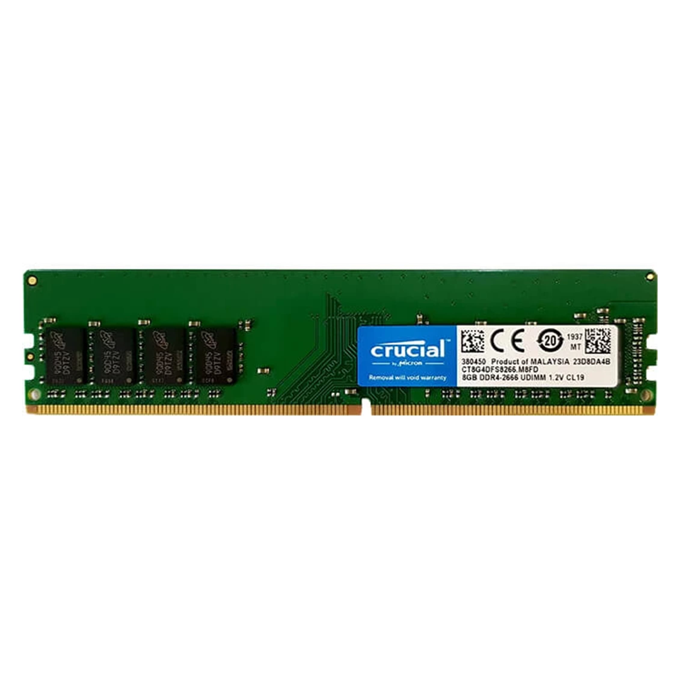 رم کامپیوتر DDR4 تک کاناله ۳۲۰۰ مگاهرتز CL19 کروشیال ظرفیت 8 گیگابایت — تصویر ۵
