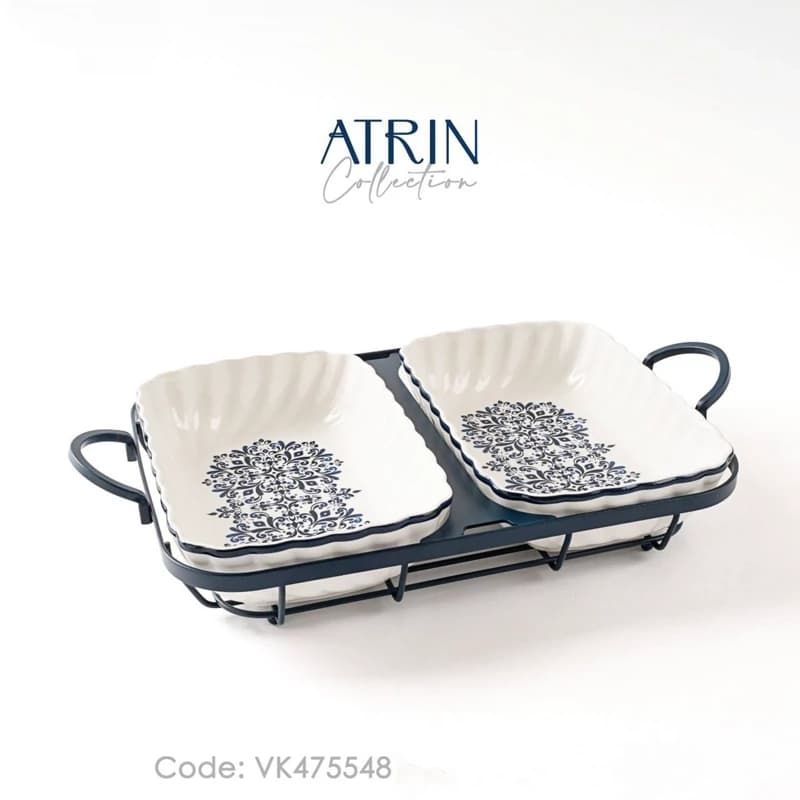 تابه مستطیل دوقلو BVK بی وی کی مدل ATRIN کد VK475548 — تصویر ۲