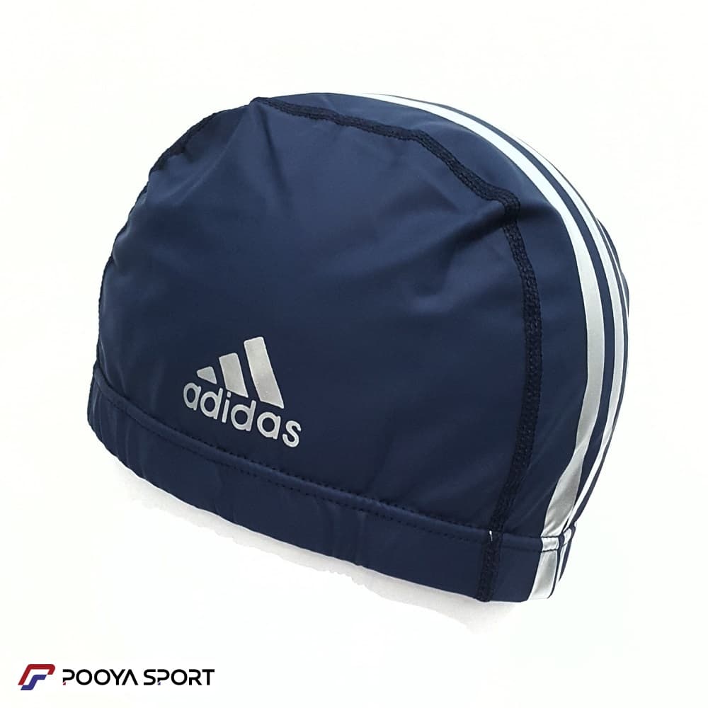 کلاه شنا پارچه ای PU آدیداس adidas سرمه ای — تصویر ۳